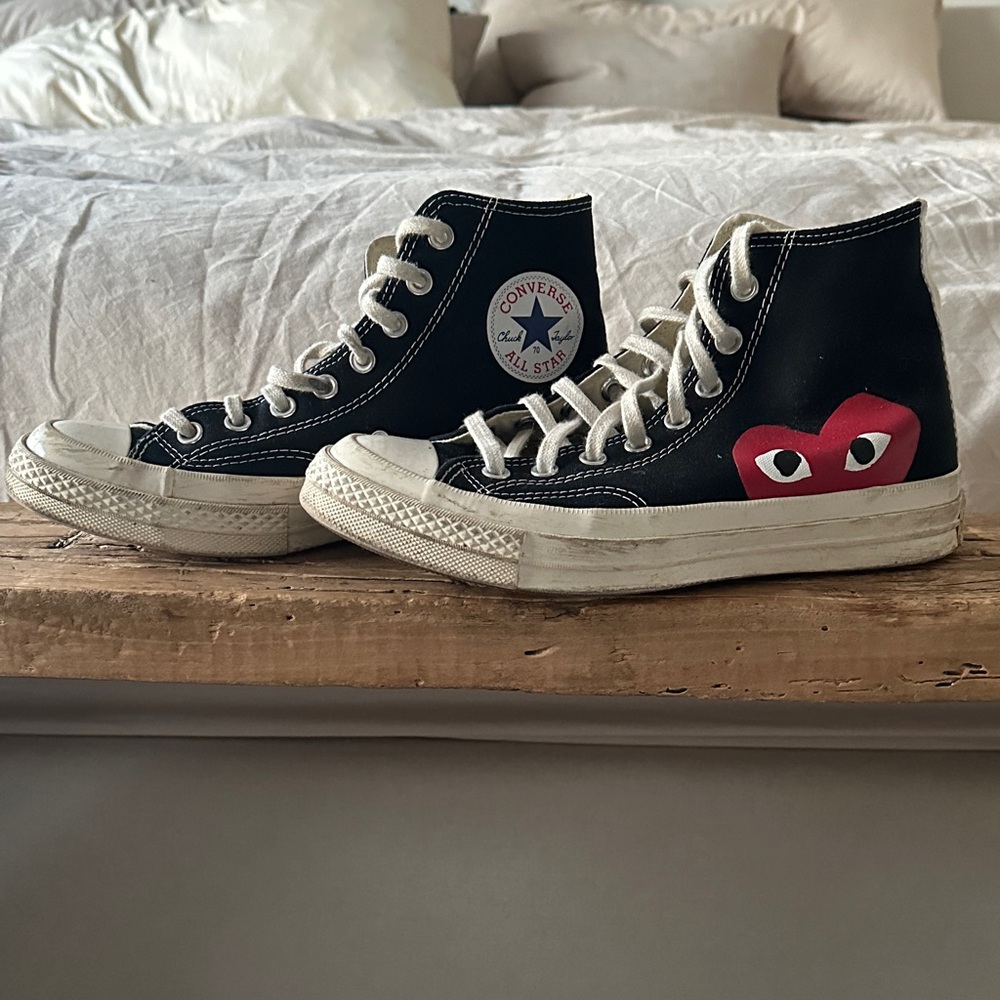 CDG PLAY x Converse Chuck 70 High-Top Sneakers